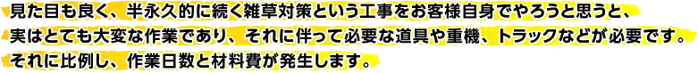 作業日数と材料費が発生します。